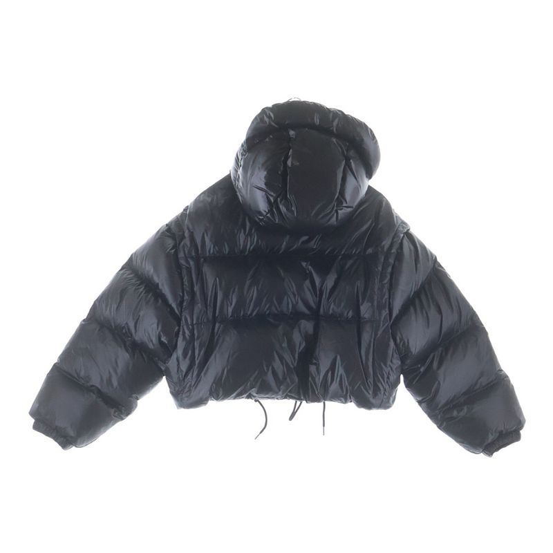 Prada Triangle Logo Short Down Jacket Black