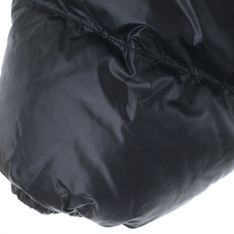 Prada Triangle Logo Short Down Jacket Black