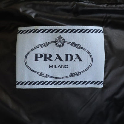 Prada Triangle Logo Short Down Jacket Black