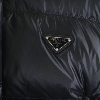 Prada Triangle Logo Short Down Jacket Black