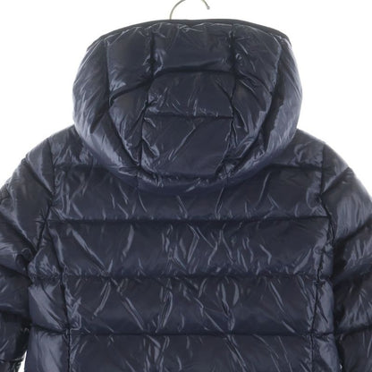 Moncler Moka Hooded Zip Up Long Jacket Coat Kids Navy
