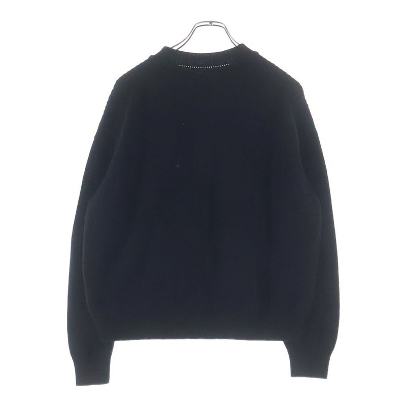 Hermes Series Plate Cashmere Knit Sweater Black