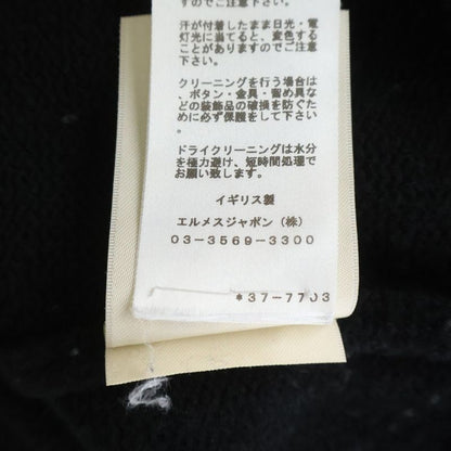 Hermes Series Plate Cashmere Knit Sweater Black