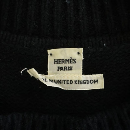 Hermes Series Plate Cashmere Knit Sweater Black
