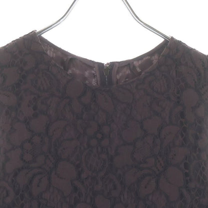 Dolce & Gabbana Lace Sleeve Wool Pleated Replacement Dress