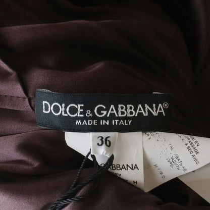 Dolce & Gabbana Lace Sleeve Wool Pleated Replacement Dress
