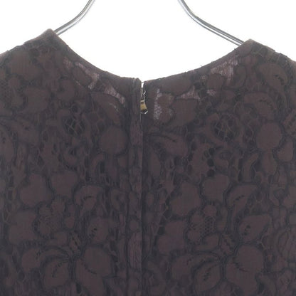 Dolce & Gabbana Lace Sleeve Wool Pleated Replacement Dress