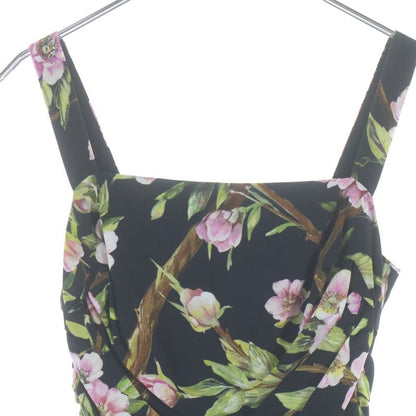 Dolce & Gabbana Flower Allover Print Gathered Dress