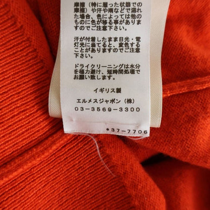 Hermes Lift Cashmere Long Sleeve Knit Sweater Orange