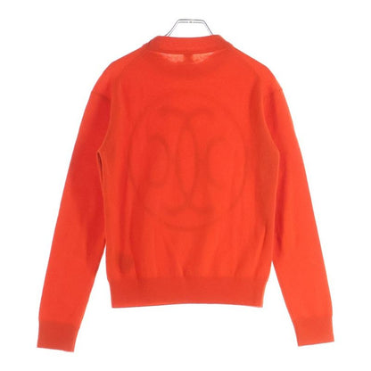 Hermes Lift Cashmere Long Sleeve Knit Sweater Orange