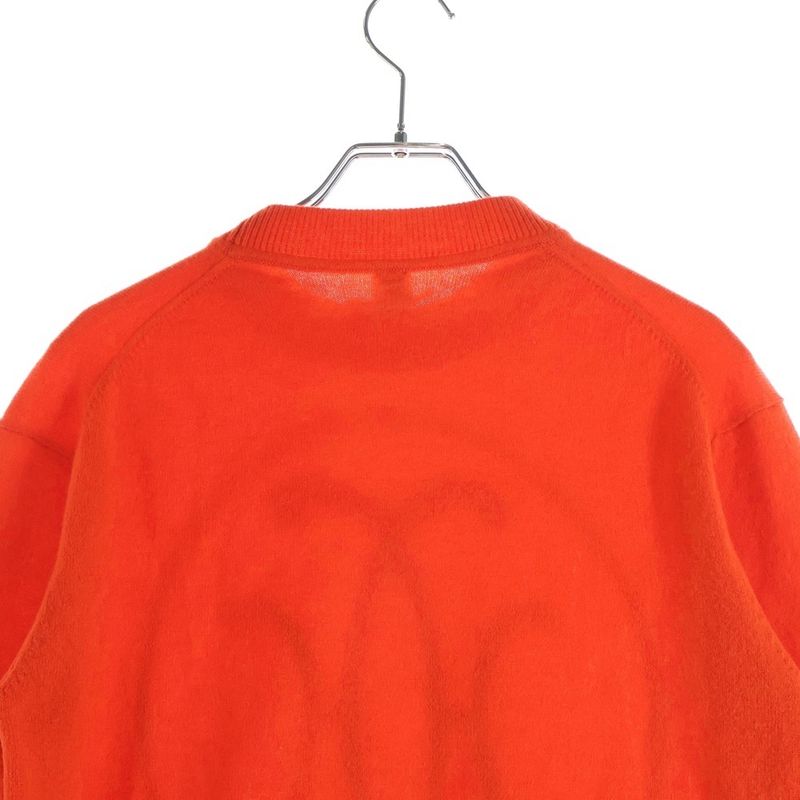Hermes Lift Cashmere Long Sleeve Knit Sweater Orange