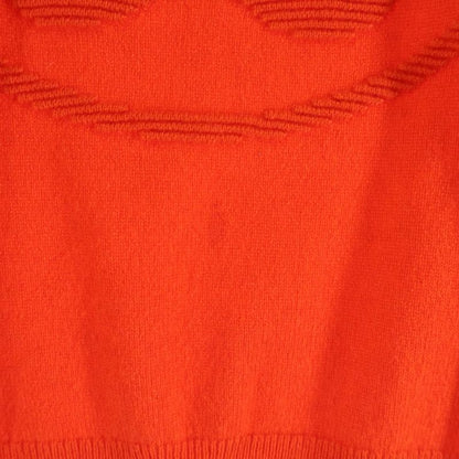 Hermes Lift Cashmere Long Sleeve Knit Sweater Orange