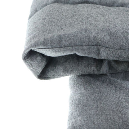 Moncler Wool Hooded Zip Up Long Coat Down Jacket Gray