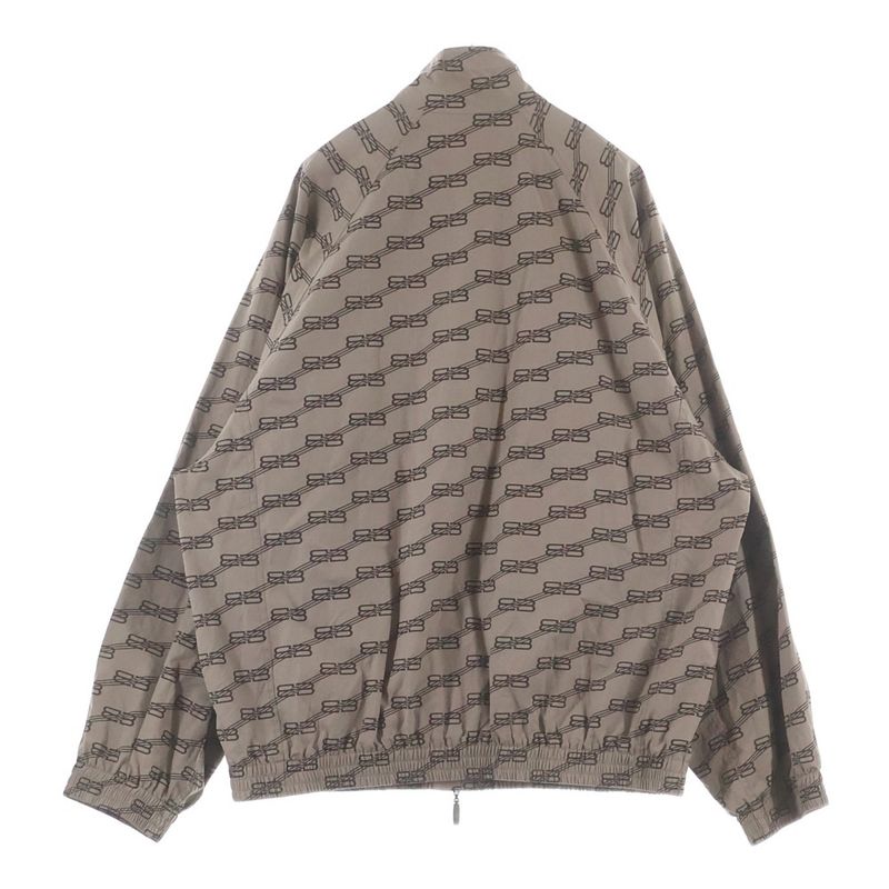 Balenciaga Monogram BB Tracksuit Jacket BB Logo Zip Up Track Brown