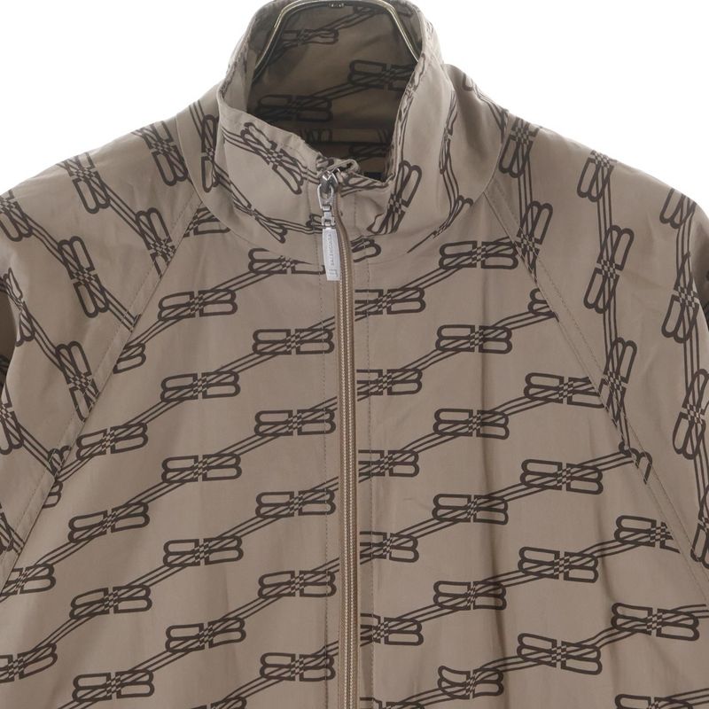 Balenciaga Monogram BB Tracksuit Jacket BB Logo Zip Up Track Brown