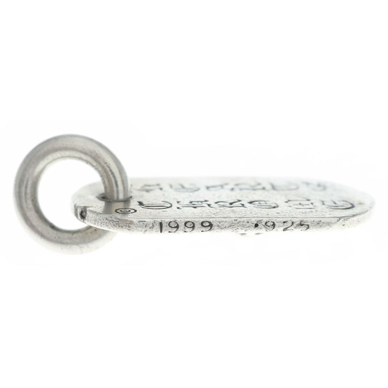 Chrome Hearts Raised Dogtag Dog Tag Charm Silver Necklace Top