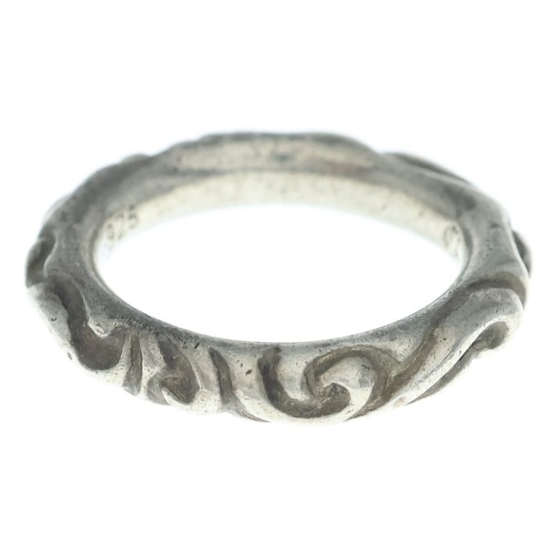 Chrome Hearts Scrl Band Scroll Silver Ring