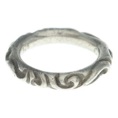 Chrome Hearts Scrl Band Scroll Silver Ring