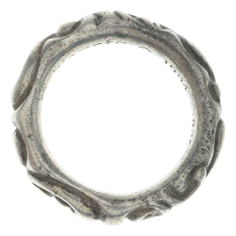 Chrome Hearts Scrl Band Scroll Silver Ring