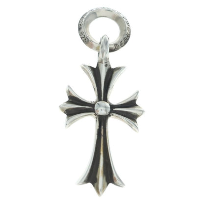 Chrome Hearts Tiny CH Cross Charm Necklace Top Silver