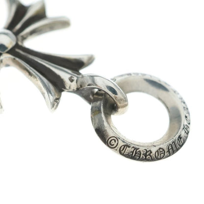 Chrome Hearts Tiny CH Cross Charm Necklace Top Silver