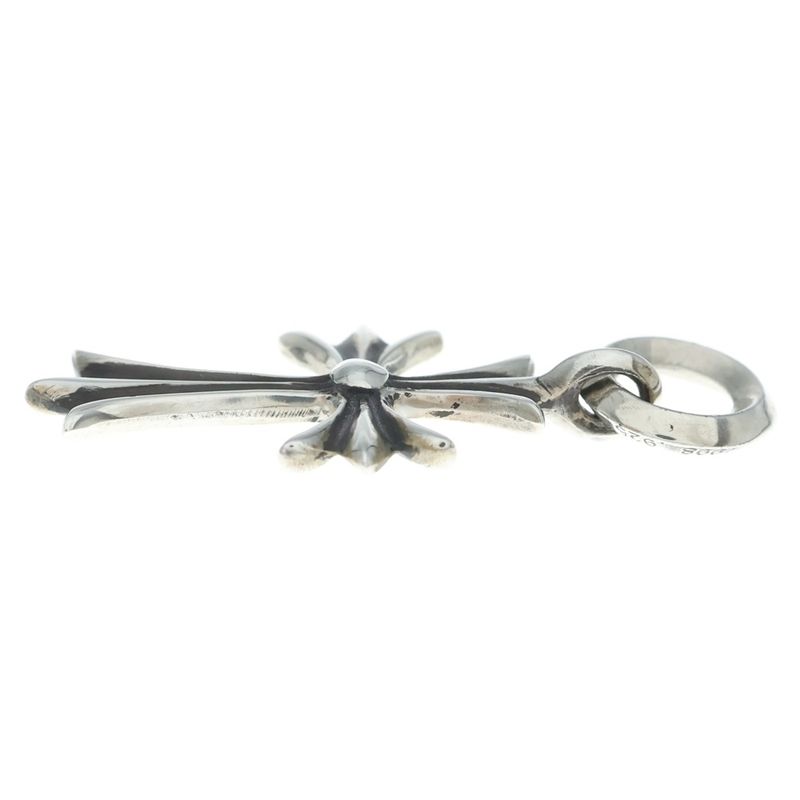 Chrome Hearts Tiny CH Cross Charm Necklace Top Silver