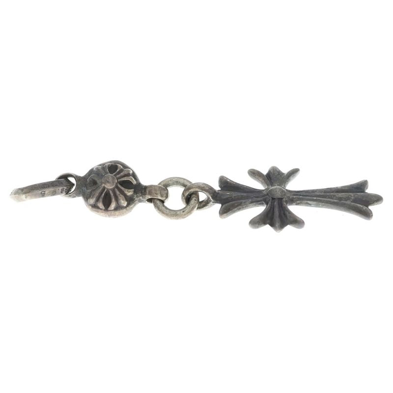 Chrome Hearts Tny CH Crs 1 Ball Tiny CH Cross Charm Pendant Top Silver
