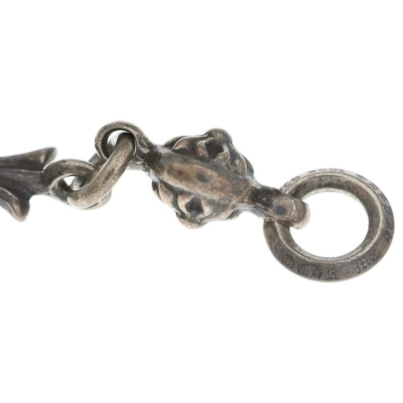 Chrome Hearts Tny CH Crs 1 Ball Tiny CH Cross Charm Pendant Top Silver
