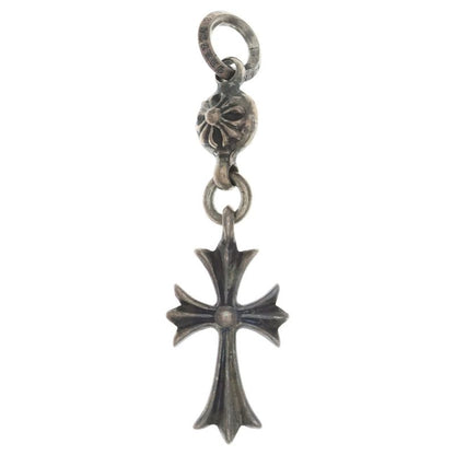 Chrome Hearts Tny CH Crs 1 Ball Tiny CH Cross Charm Pendant Top Silver