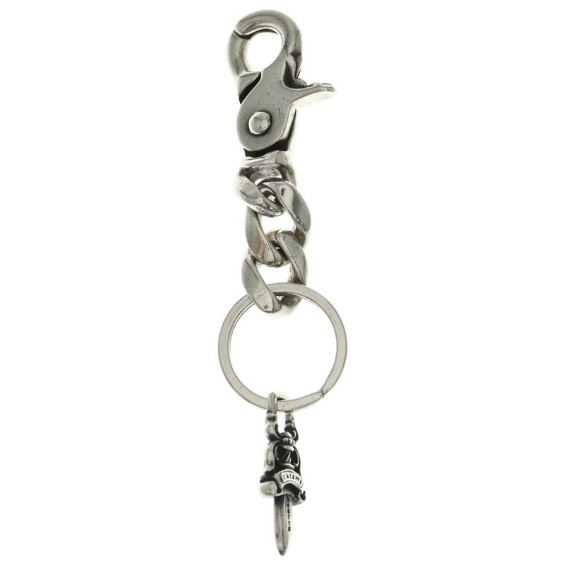 Chrome Hearts Clp Chn Classic-s Short Classic Link Key Chain Silver Necklace