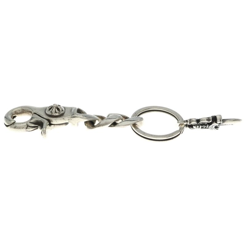 Chrome Hearts Clp Chn Classic-s Short Classic Link Key Chain Silver Necklace