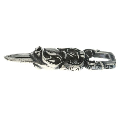 Chrome Hearts Dagger Heart Pendant Top Silver