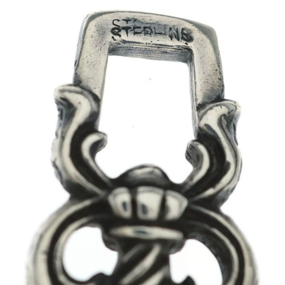 Chrome Hearts Dagger Heart Pendant Top Silver