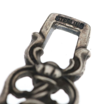 Chrome Hearts Dagger Heart Pendant Top Silver