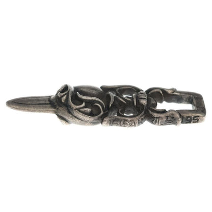 Chrome Hearts Dagger Heart Pendant Top Silver