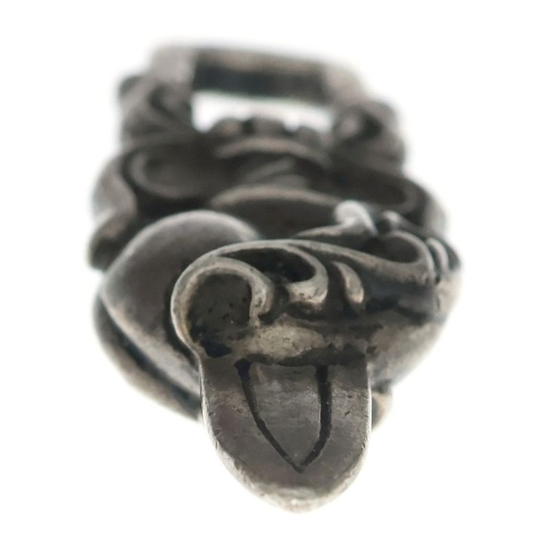 Chrome Hearts Dagger Heart Pendant Top Silver