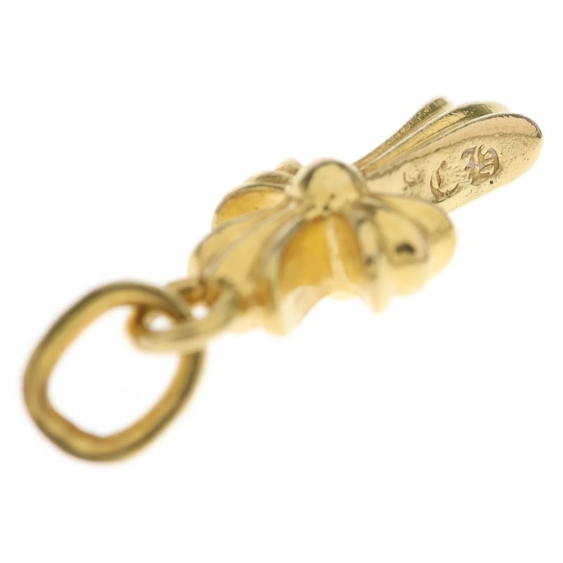 Chrome Hearts 22k Crs Bbyfat Baby Fat Cross Pendant Top Gold