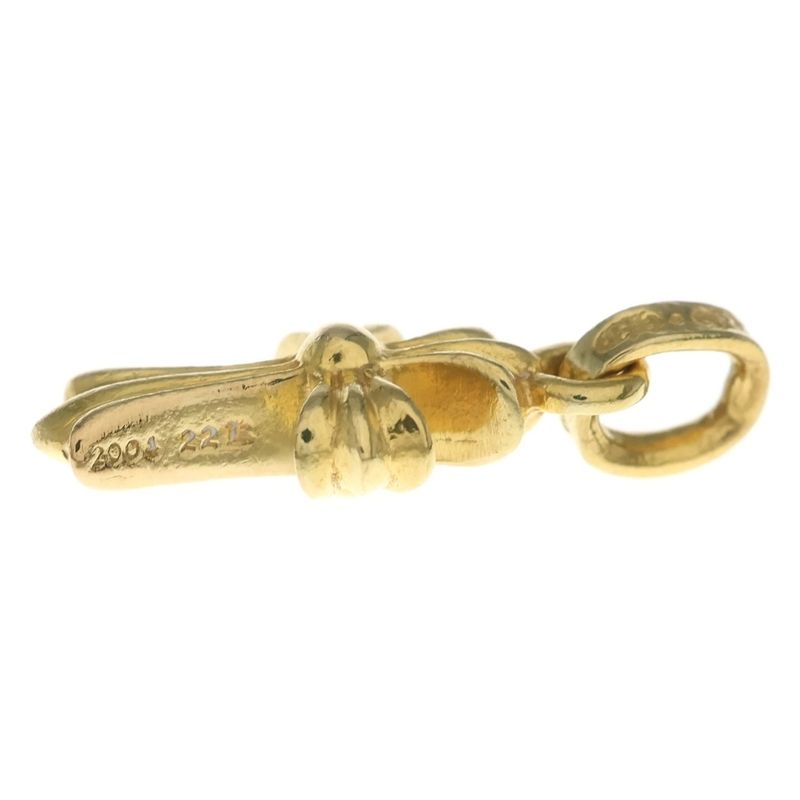 Chrome Hearts 22k Crs Bbyfat Baby Fat Cross Pendant Top Gold