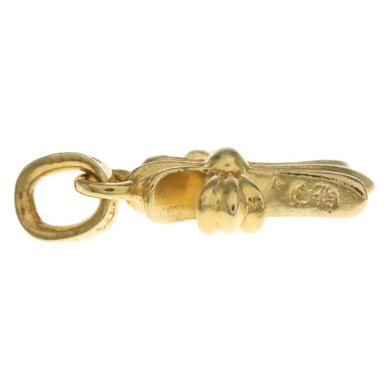 Chrome Hearts 22k Crs Bbyfat Baby Fat Cross Pendant Top Gold