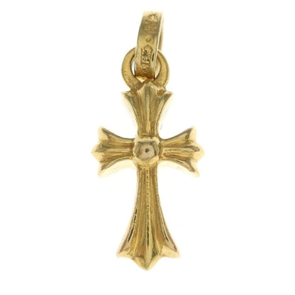 Chrome Hearts 22k Crs Bbyfat Baby Fat Cross Pendant Top Gold