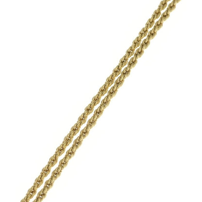 Dior CD Logo Bag Motif Chain Pendant Necklace Gold Plated