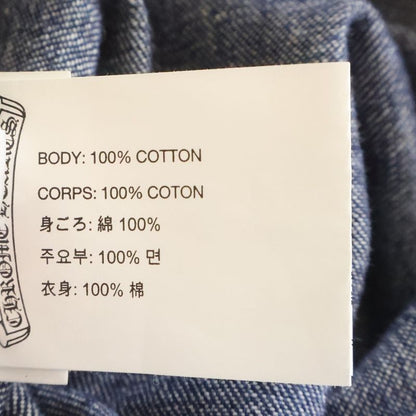 Chrome Hearts Overall Cross Ball Button Denim Overalls Flat