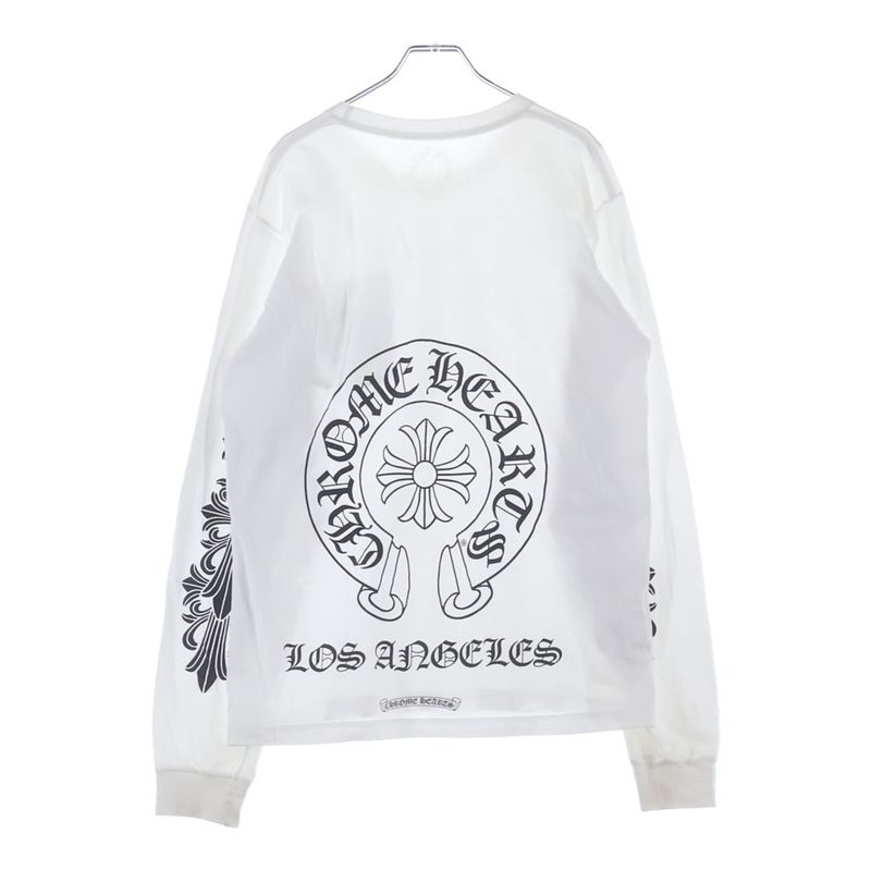 Chrome Hearts Flrl Crs Horseshoe L S Back Horse Shoe Los Angeles Limited Sleeve