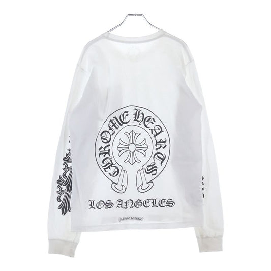 Chrome Hearts Flrl Crs Horseshoe L S Back Horse Shoe Los Angeles Limited Sleeve