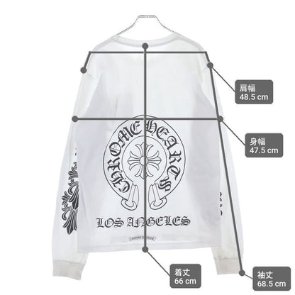 Chrome Hearts Flrl Crs Horseshoe L S Back Horse Shoe Los Angeles Limited Sleeve