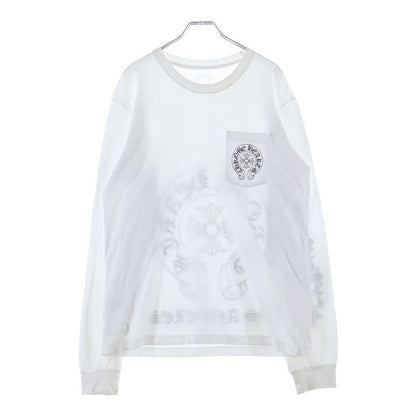 Chrome Hearts Flrl Crs Horseshoe L S Back Horse Shoe Los Angeles Limited Sleeve