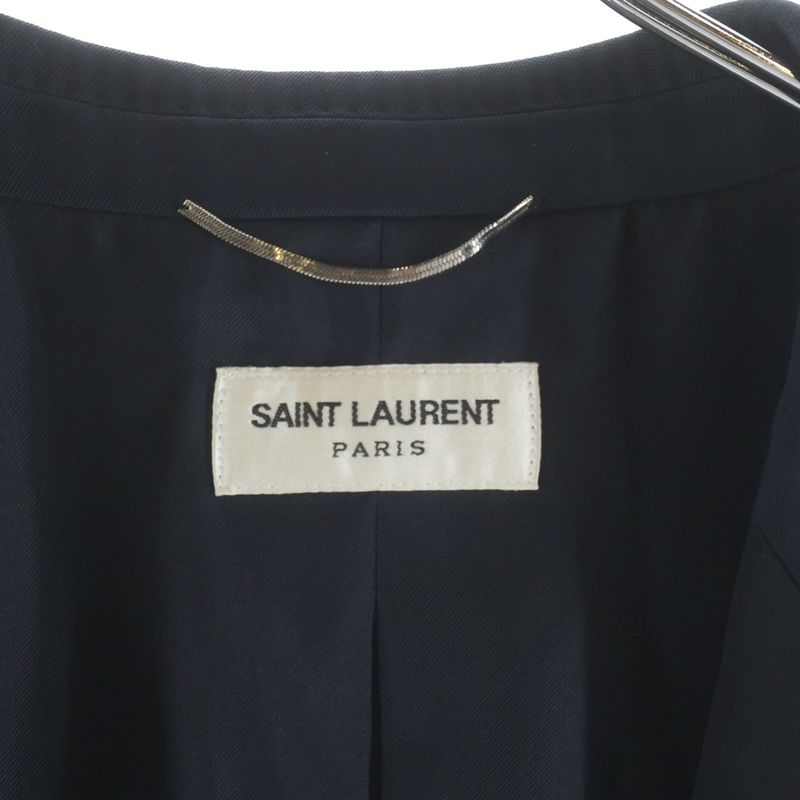 Saint Laurent Paris Eddie Era Smoking Jacket Navy