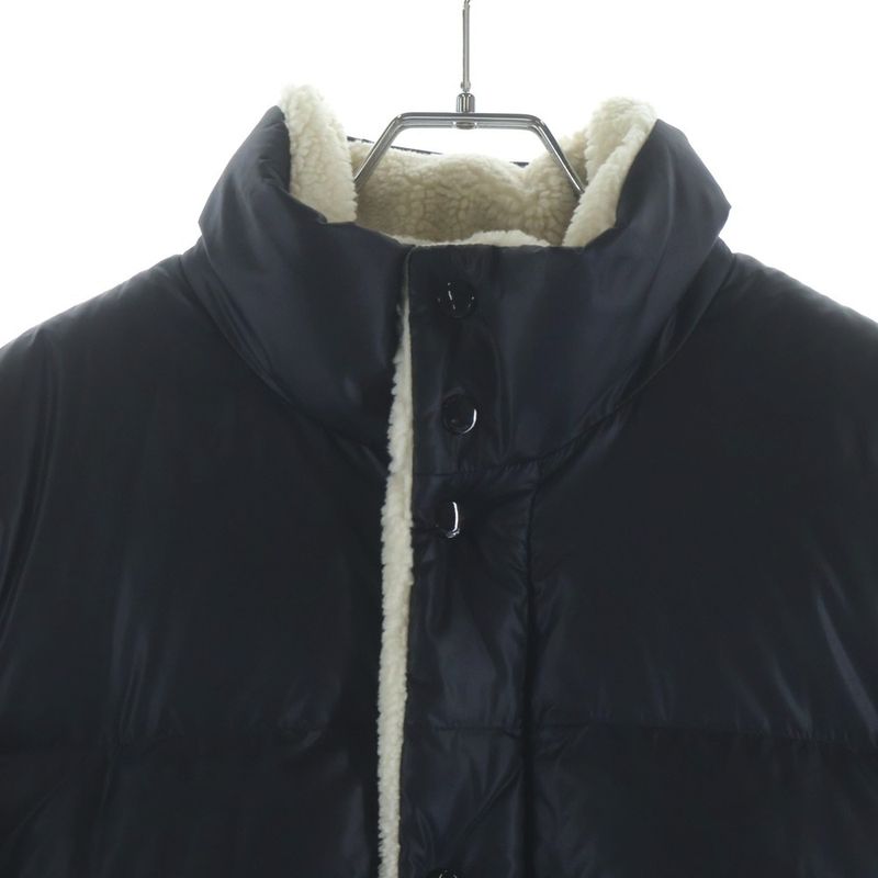 Saint Laurent Paris Faux Shearling Mouton Down Puffer Jacket Black