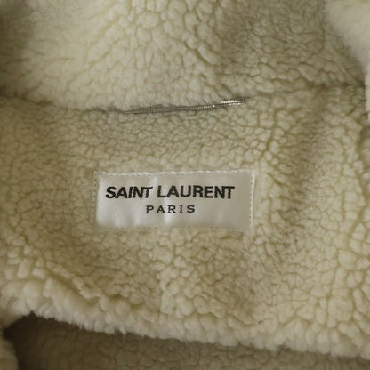 Saint Laurent Paris Faux Shearling Mouton Down Puffer Jacket Black