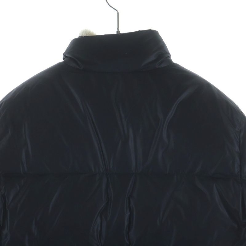 Saint Laurent Paris Faux Shearling Mouton Down Puffer Jacket Black